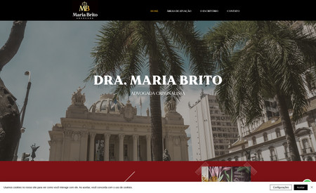 Dra Maria Brito: Site criado para advogada
