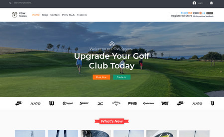 高尔夫球网站: 用户需求：首页需要做的美观高端。