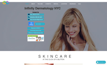 Infinity Dermatology: what we did:  

✓ comprehensive consultation to understand business and target audience  

✓custom design tailored to brand and style  

✓ user-friendly navigation for easy access to information  

✓ developed the website's functionality, including forms, and interactive elements  

✓ mobile optimization for seamless browsing  

✓search engine optimization for improved visibility and ranking  

✓domain connection  

✓launched website and tested functionality across devices; making adjustments as needed 