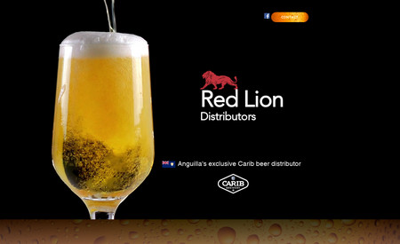 Red Lion: Red Line Distributors is the exclusive Caribe Beer distributor in the Caribbean nation of Anguilla. The client wanted an online ordering system that would eliminate manual order taking and attractively present his catalogue.