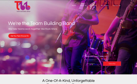 Team Building Band: Web Design and Development, Branding, Marketing