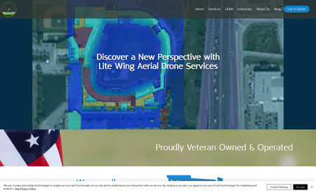 Litewing: Litewing is a company that uses drones to collect data for commercial construction projects. I was able to create a website for them that showcased their services in a way that would impress high value clients.