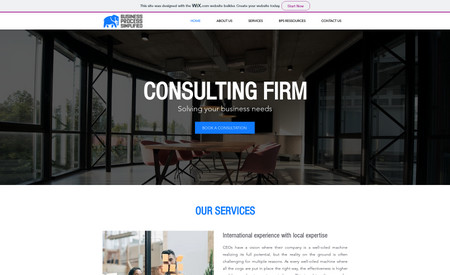 BPS: Business Consulting Website
