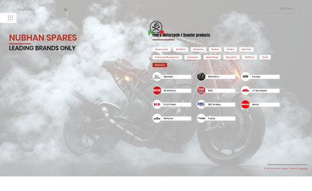 NUBHAN LTD: Designie collaborated with Nubhan Spares Motorcycle Parts to create an efficient website. We used advanced Velo coding to develop a custom pricing system, ensuring that product prices are exclusively visible to approved wholesalers.

Key Objectives:

Effective Website: Design a user-friendly website showcasing motorcycle parts and services.
Advanced Pricing System: Implement Velo coding to restrict price visibility to authorized wholesalers.

The resulting website effectively presents Nubhan Spares' offerings and enhances privacy by limiting price access to approved partners, giving them a competitive edge in London's motorcycle parts market.