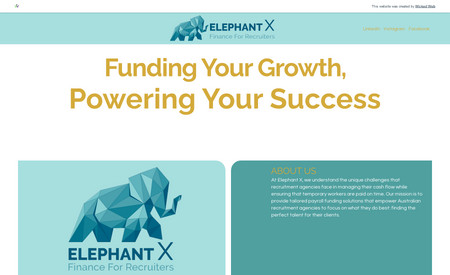 Elephant X: Design a site that's completely different and more engaging for a financial advisor.