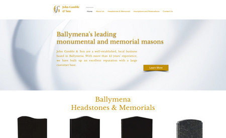 John Gamble & Son: Memorial Headstone Manufacturer, Northern Ireland,