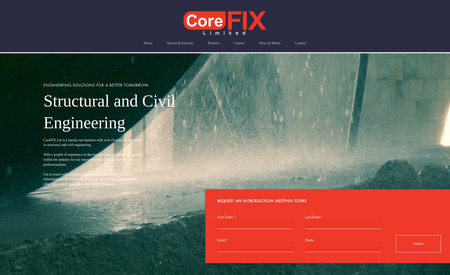 Core Fix: Colloco Marketing offered comprehensive website design services that encompassed the entire design structure, as well as content creation and copywriting for the client.