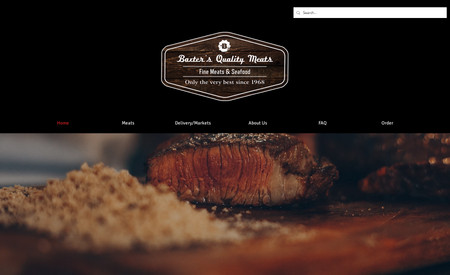 Baxter's Meats: Custom layout and design.