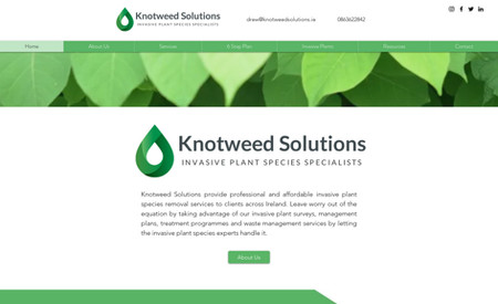 Knotweed Solutions: Complete site redesign and SEO overhaul