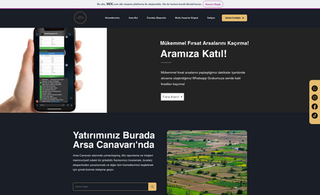 Arsa Canavarı: The elegant website we created for the 'Arsa Canavarı' that sells land.