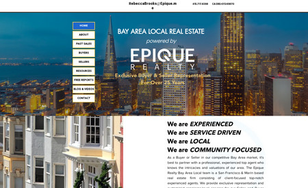Bay Area Local RE: Creative Compass designed a logo and website for this newly established Bay Area residential real estate brokerage. The company needed a site that could gather lead information and show their property listings.