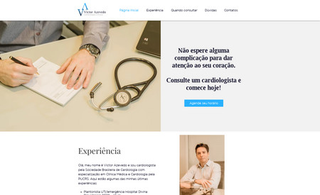 victorazevedo: Criação do logotipo, identidade visual e site para o Cardiologista Victor Azevedo - Porto Alegre - RS