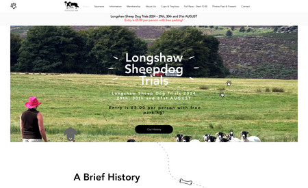 Longshaw Sheepdog: Site created in March 2020
