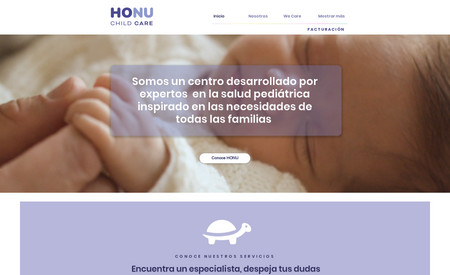 Honu: Diseñamos el sitio web de Honu, un centro pediátrico que reúne a los mejores pediatras especializados bajo un mismo techo. Desarrollamos también todos los elementos de la marca.