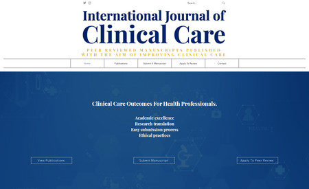International Journal of Clinical Care: Advanced Website Project