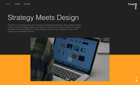 Frostbites: Agency Website Design
