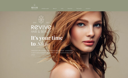 Revive Hair Salon: Colloco Marketing offered comprehensive website design services that encompassed the entire design structure, as well as content creation and copywriting for the client.