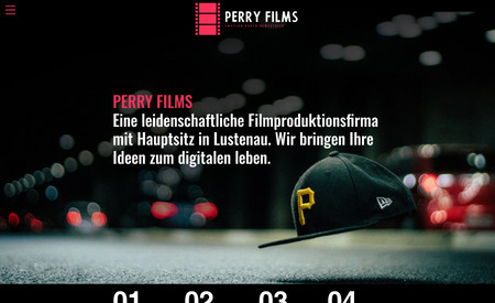 PERRY FILMS: Let's shine a spotlight on Perry Films – a dynamic force in the filming industry, driven by a passion for storytelling. Perry approached Chameleon Agency with a straightforward vision: a sleek and impactful one-page website that captures attention and leaves a lasting impression. Embracing simplicity without sacrificing boldness, we crafted a clean and intuitive design that showcases Perry's portfolio and expertise with clarity and style. 

With strategic use of visuals and concise messaging, we ensured every element serves to elevate Perry's brand and captivate visitors at first glance. The result? A powerful digital showcase that puts Perry Films in the spotlight, ready to dazzle audiences and leave a lasting mark in the world of filmmaking.