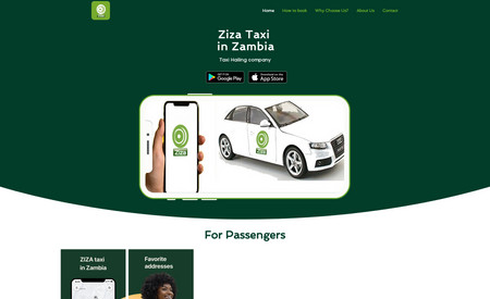 Ziza Taxi Zambia: A Taxi Provider Company Website From Zambia