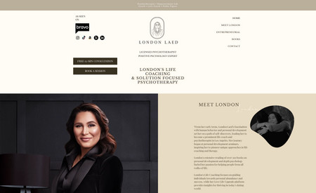 London Laed Official: Personal brand website.