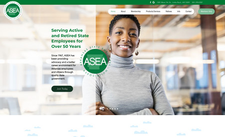 ASEA: Designed custom website to client&#39;s specifications.