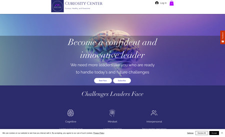 Curiosity Center NET: A complete change to the website to showcase the services provided, better About Us page, and Events page.

Using the new Wix AI Text to update content quickly.

Used more theme colors to allow customers to identify the brand quickly.