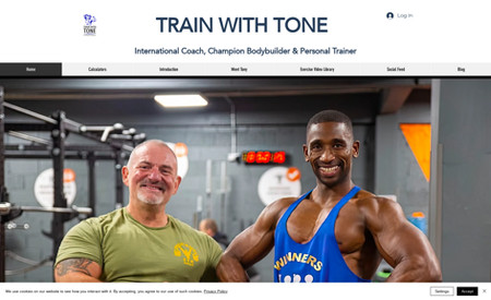 TrainwithTone: Created for a family member who has decided to move into a personal trainer career. The website is designed in a way where the owner can practically run their entire business model from the website cutting tons of software required. With invoicing, video chat, direct messenger and many more facilities Tony will be able to concentrate more on training and less on paperwork and marketing