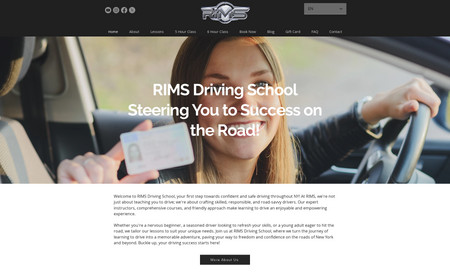 RIMS Driving School: Client was looking to have her site updated to a modern site, improve SEO and have it mobile optimized. 