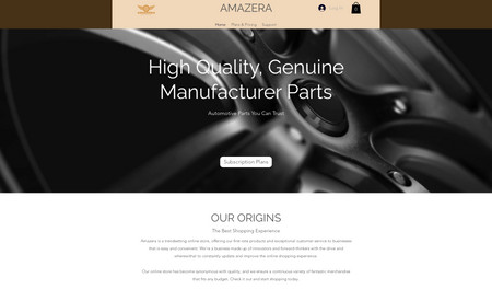 Amazera Auto: We updated the website to show customers the value of working with Amazera compared to other automotive parts dealerships.

A new logo to help customers identify Amazera quickly.