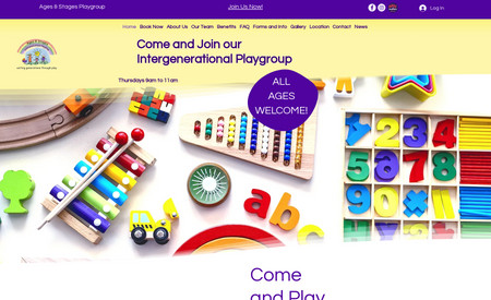 Ages and Stages Play: Designed and built website.
