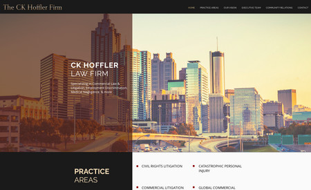 CK Hoffler Firm: We created the entire brand identity for this client, including their website, logo, letterhead, and graphic content.  We also continue to maintain this website for the client.