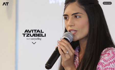 Avital Tzubeli: A refreshing website for a tech storyteller