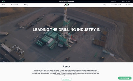 Frontier Drilling: Oil & Gas - Full site rebuild 