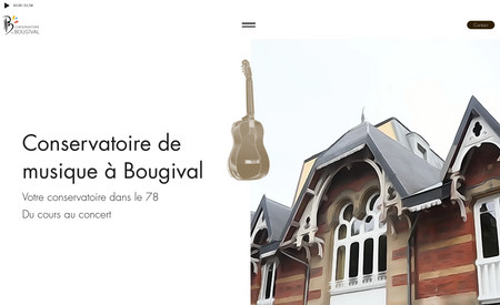 Conservatoire de Bougival 78: Création complète du site avec design en accord avec le chef de projet
Création de bases de données avec ajout de concerts faciliter grâce à la programmation d'un outil