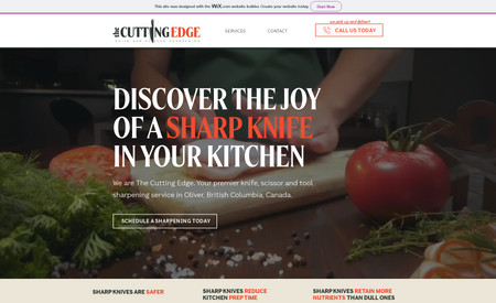 The Cutting Edge : Logo and website design