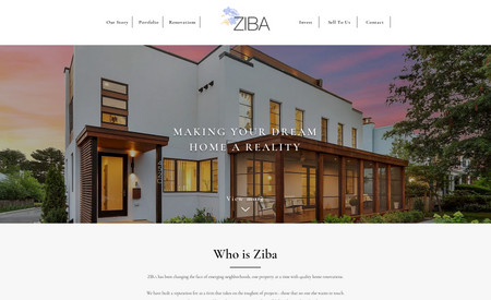 Ziba Management: In this project we developed a conversion friendly and aesthetically pleasing website.