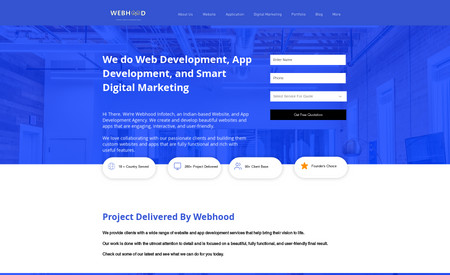 Webhood: This is our own company website, it's still in beta version, having some ongoing changes.