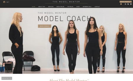 The Model Mentor: Modeling Coach - website redesign