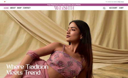 Wishishth: A fashion brand that is redefining the occasion wear of the brand. We have worked on the custom UI Design, E-Commerce setup, Shipping Integrations and Advertising Setup.