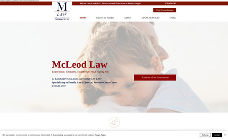 McLeod GA Law: Full web design