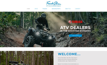 Frank Gibson: Frank Gibson ATV contacted us to create them a website where they could show their services and also their ATV stock for sale on a custom sales page that they can update themselves.