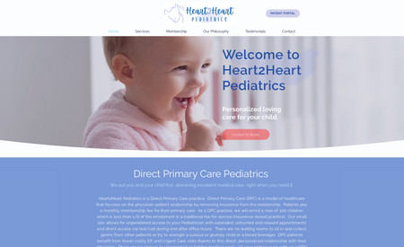 Heart2Heart Pediatrics: Logo and Brand Design
Website Design and Development