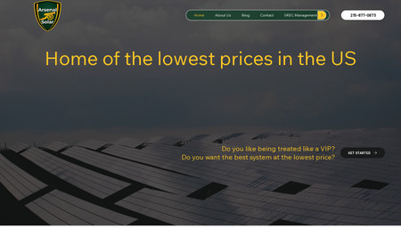 Arsenalsolar: New Modern solar website!