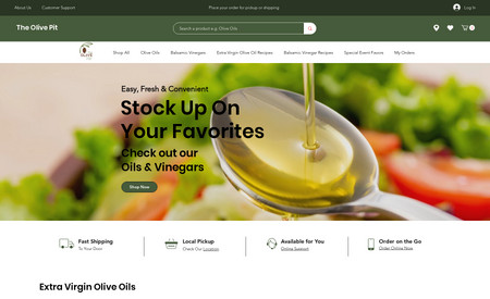 The Olive Pit: E-commerce website