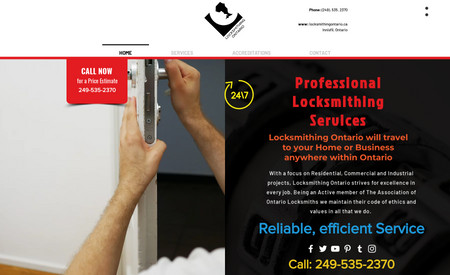 Locksmithing Ontario: • Web Design (Advanced) 
• Logo / Brand Design 
• Image Editing / Photo Retouching