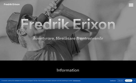 Fredrik Erixon: Acord Media skapade nyligen en helt ny hemsida åt äventyraren, föreläsaren och entreprenören Fredrik Erixon