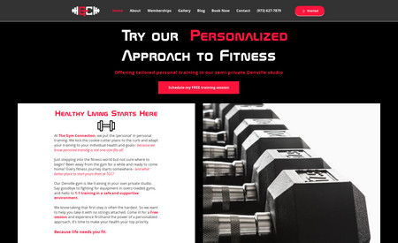 The Gym Connection: Gym and Personal Training Website