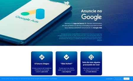 Hawk Google Ads: Projeto desenvolvido para a parceira Hawk Digital de Ribeirão Preto. Eles são especialistas em Google.