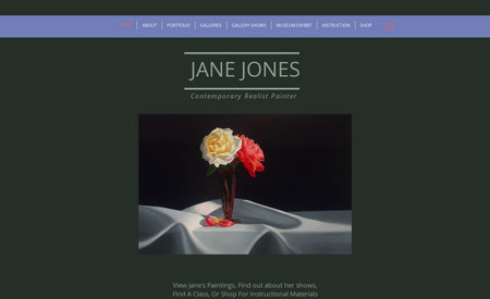 Jane Jones Artist: Website Design, Ecommerce Store, SEO for Jane Jones Contemporary Realist Painter in Denver, CO.