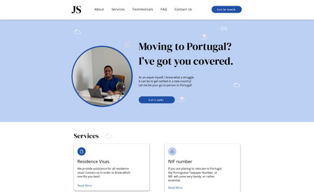 Joao Santos: Joao offering VISA consultation services in Portugal. He reached out to our studio for a professional redesign & SEO in order to increase traffic but also the image of his website. You can see the results by clicking on the link!